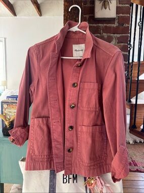 Madewell Rose Utility Jacket with Patch Pockets